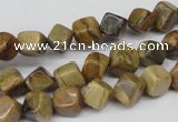 CCU111 15.5 inches 6*6mm cube silver leaf jasper beads wholesale