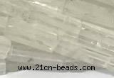 CCU1131 15 inches 4*13mm cuboid white crystal beads