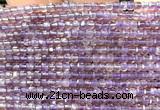 CCU1602 15 inches 2.5mm faceted cube light amethyst beads