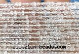 CCU1618 15 inches 2.5mm faceted cube topaz quartz beads