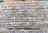 CCU1619 15 inches 2.5mm faceted cube topaz quartz beads