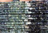 CCU1647 15 inches 2.5mm faceted cube blue tourmaline beads