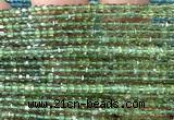 CCU1652 15 inches 2.5mm faceted cube green apatite beads