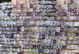 CCU1664 15 inches 2.5mm faceted cube fluorite beads wholesale
