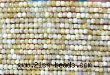 CCU1672 15 inches 2.5mm faceted cube yellow opal beads wholesale