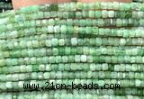 CCU1684 15 inches 2.5mm faceted cube emerald gemstone beads