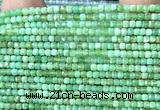 CCU1687 15 inches 2.5mm faceted cube Australia chrysoprase beads