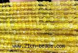 CCU1698 15 inches 2.5mm faceted cube yellow agate beads