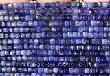 CCU1716 15 inches 2.5mm faceted cube sodalite gemstone beads