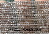 CCU1725 15 inches 2.5mm faceted cube ice obsidian gemstone beads