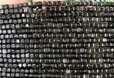 CCU1726 15 inches 2.5mm faceted cube rainbow obsidian beads