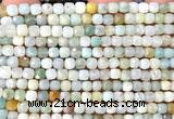 CCU1880 15 inches 4mm faceted cube colorful amazonite beads
