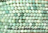 CCU1881 15 inches 4mm faceted cube amazonite beads wholesale