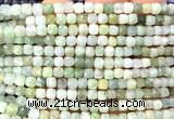 CCU1896 15 inches 4mm faceted cube jade gemstone beads