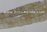 CCU30 15.5 inches 5*5mm cube yellow watermelon beads wholesale