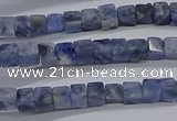 CCU314 15.5 inches 4*4mm cube sodalite beads wholesale