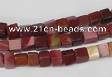 CCU35 15.5 inches 5*5mm cube mookaite beads wholesale