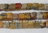 CCU42 15.5 inches 6*6mm cube agate gemstone beads wholesale