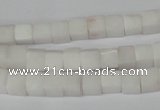 CCU45 15.5 inches 6*6mm cube white stone beads wholesale