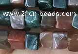 CCU459 15.5 inches 4*4mm cube Indian agate beads wholesale