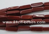 CCU502 15.5 inches 4*13mm cuboid red jasper beads wholesale