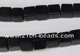 CCU60 15.5 inches 8*8mm cube black agate beads wholesale