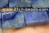 CCU650 15.5 inches 10*14mm - 11*15mm cuboid blue aventurine beads