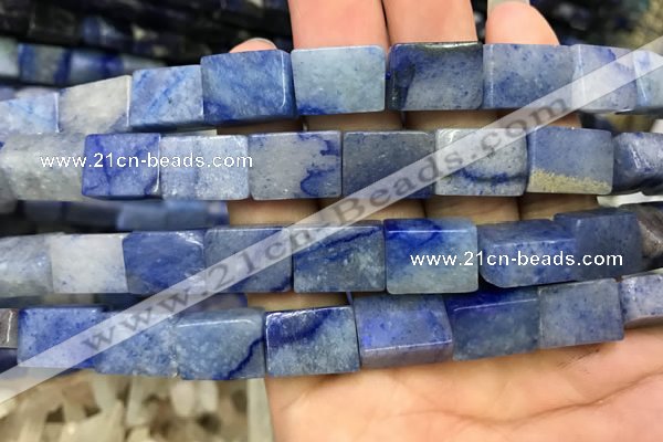 CCU650 15.5 inches 10*14mm - 11*15mm cuboid blue aventurine beads