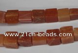 CCU68 15.5 inches 8*8mm cube red aventurine beads wholesale