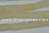 CCU730 15.5 inches 4*13mm cuboid yellow jade beads wholesale