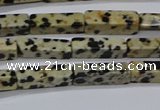 CCU739 15.5 inches 4*13mm cuboid dalmatian jasper beads wholesale