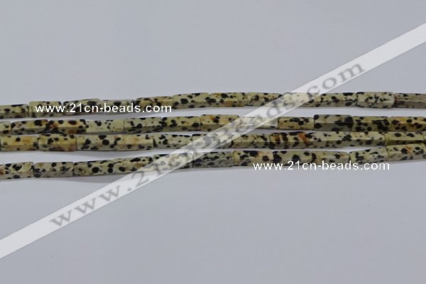 CCU739 15.5 inches 4*13mm cuboid dalmatian jasper beads wholesale