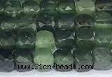 CCU863 15 inches 6mm faceted cube jade beads