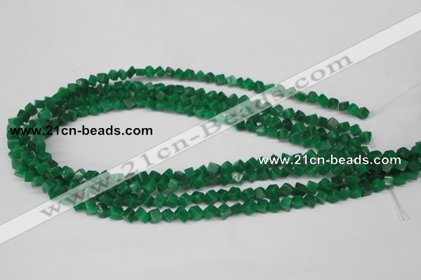 CCU92 15.5 inches 4*4mm cube dyed white jade beads wholesale