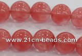 CCY106 15.5 inches 16mm round cherry quartz beads wholesale