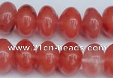 CCY151 15.5 inches 13*18mm rondelle cherry quartz beads wholesale