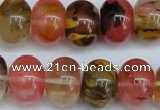 CCY203 15.5 inches 13*18mm rondelle volcano cherry quartz beads