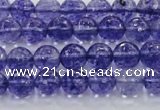 CCY602 15.5 inches 8mm faceted round blue cherry quartz beads