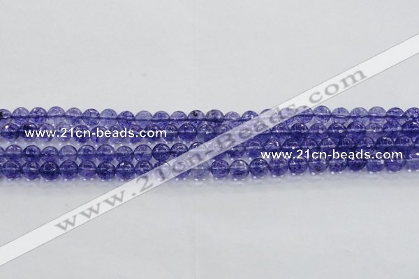 CCY602 15.5 inches 8mm faceted round blue cherry quartz beads