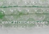 CCY611 15.5 inches 6mm faceted round green cherry quartz beads