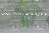 CCY615 15.5 inches 14mm faceted round green cherry quartz beads