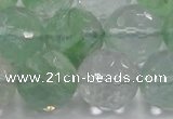 CCY618 15.5 inches 20mm faceted round green cherry quartz beads