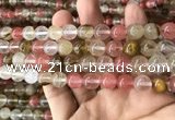 CCY633 15.5 inches 10mm round volcano cherry quartz beads wholesale