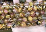 CCY644 15.5 inches 12mm round volcano cherry quartz beads