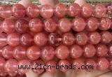 CCY684 15 inches 12mm round cherry quartz beads wholesale