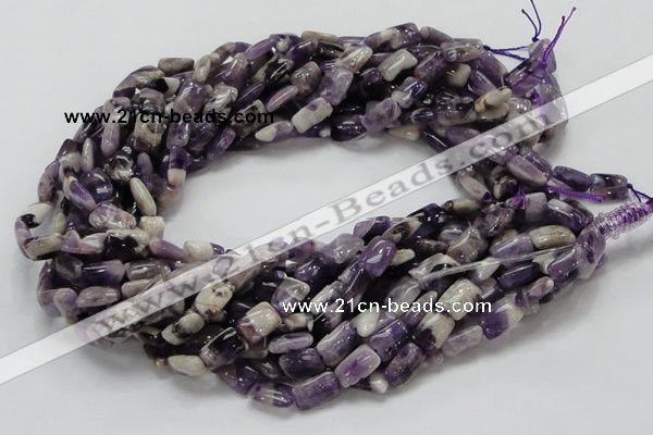 CDA05 15.5 inches 8*12mm rectangle dogtooth amethyst quartz beads