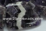 CDA09 15.5 inches 30*40mm rectangle dogtooth amethyst quartz beads