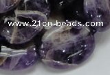 CDA10 15.5 inches 22*30mm oval dogtooth amethyst quartz beads