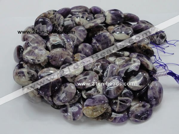 CDA10 15.5 inches 22*30mm oval dogtooth amethyst quartz beads