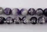 CDA153 15.5 inches 10mm faceted round dogtooth amethyst beads